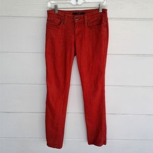 Joe's Cigarette Red Jeans Skinny Stretch  25